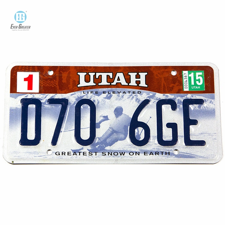 Auto Car Plate Number Customizable Souvenirs