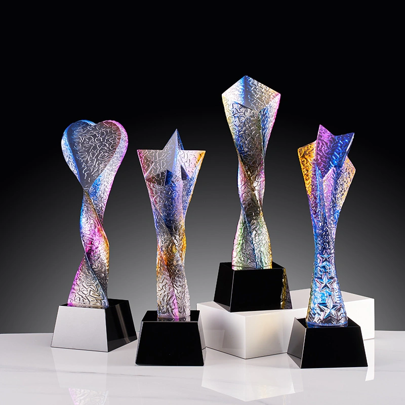 ODM OEM Awards Color Crystal Trophy for Competition