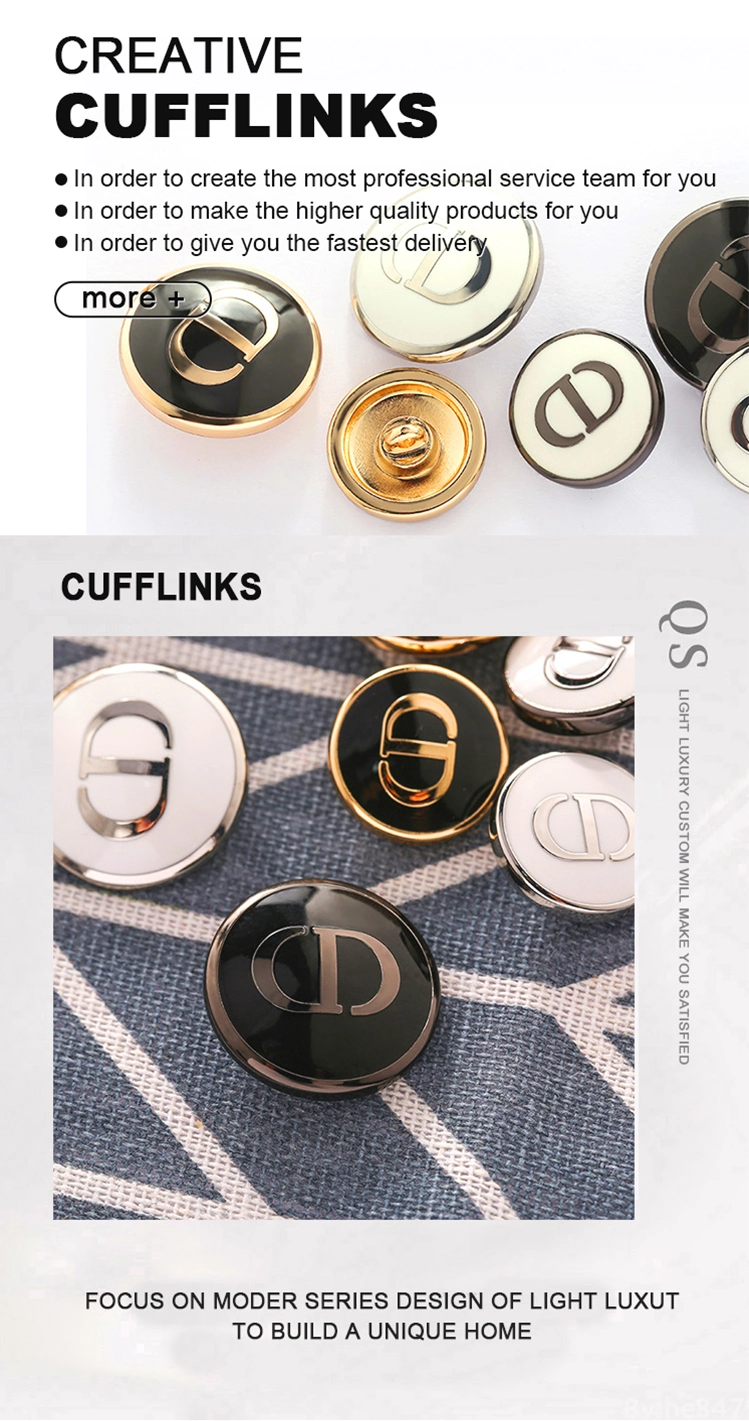 Custom Newest Men&prime; S Metal Gold Plating Cufflink