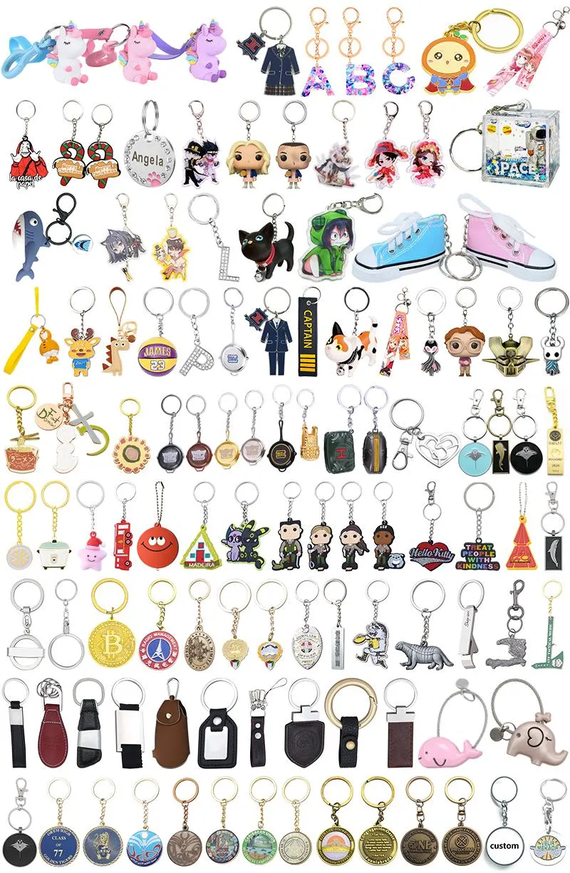 China Manufacturers Zinc Alloy Keychain Custom Personalized Soft Hard Enamel Keychain