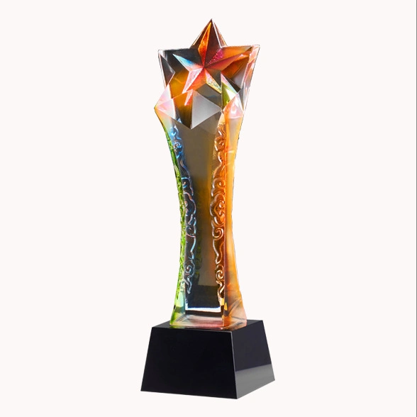 ODM OEM Awards Color Crystal Trophy for Competition