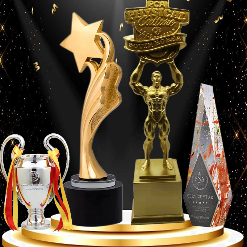 Cheap Factory Custom Wholesale Cup Metal Sport Chess Souvenir Award Crystal+ Resin/Plastsic Trophy for Promotional Gift