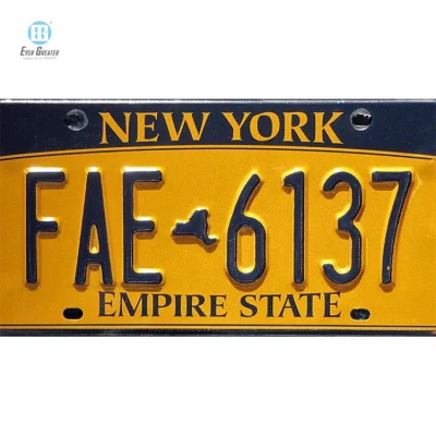 Auto Car Plate Number Customizable Souvenirs