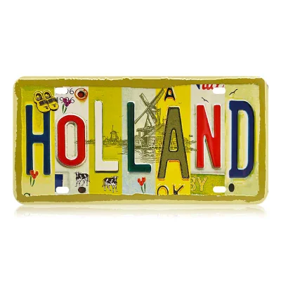 Hot Selling Holland Souvenirs License Plates