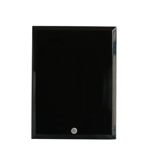 Black Acrylic Wall Awards Trophy Plaque with Stand